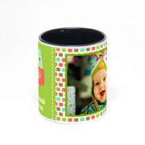 Чёрная кружка с фотопечатью
