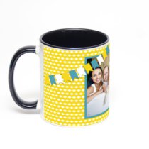 Чёрная кружка с фотопечатью