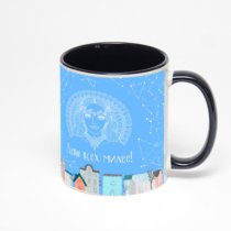 Чёрная кружка с фотопечатью