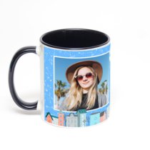 Чёрная кружка с фотопечатью