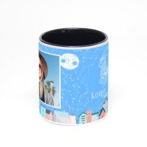 Чёрная кружка с фотопечатью