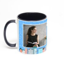 Чёрная кружка с фотопечатью