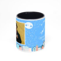 Чёрная кружка с фотопечатью