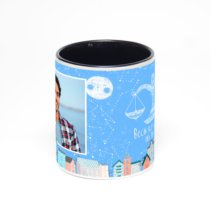 Чёрная кружка с фотопечатью