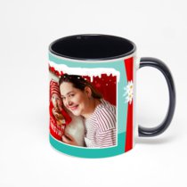 Чёрная кружка с фотопечатью