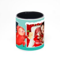 Чёрная кружка с фотопечатью