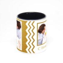 Чёрная кружка с фотопечатью