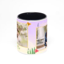 Чёрная кружка с фотопечатью