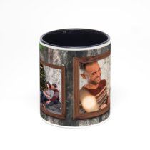 Чёрная кружка с фотопечатью