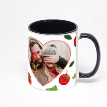 Чёрная кружка с фотопечатью