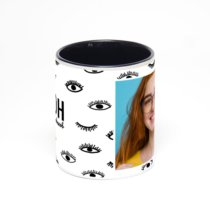 Чёрная кружка с фотопечатью