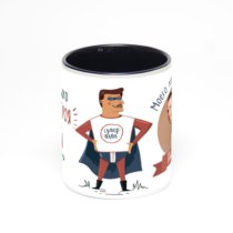 Чёрная кружка с фотопечатью