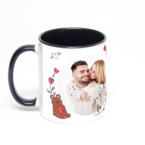 Чёрная кружка с фотопечатью