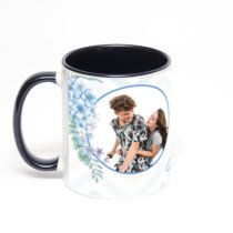 Чёрная кружка с фотопечатью