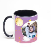 Чёрная кружка с фотопечатью