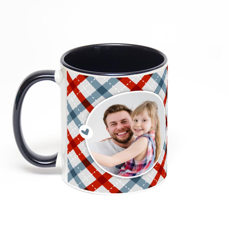 Чёрная кружка с фотопечатью