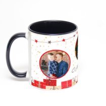 Чёрная кружка с фотопечатью