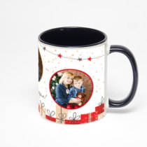 Чёрная кружка с фотопечатью