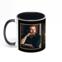 Чёрная кружка с фотопечатью