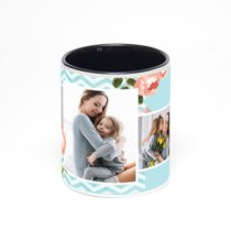 Чёрная кружка с фотопечатью