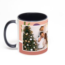 Чёрная кружка с фотопечатью