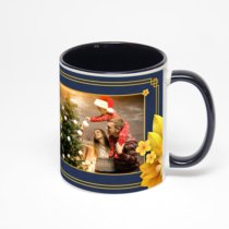 Чёрная кружка с фотопечатью