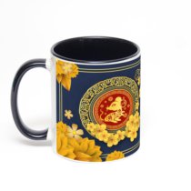 Чёрная кружка с фотопечатью