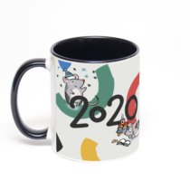 Чёрная кружка с фотопечатью