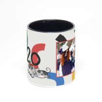 Чёрная кружка с фотопечатью