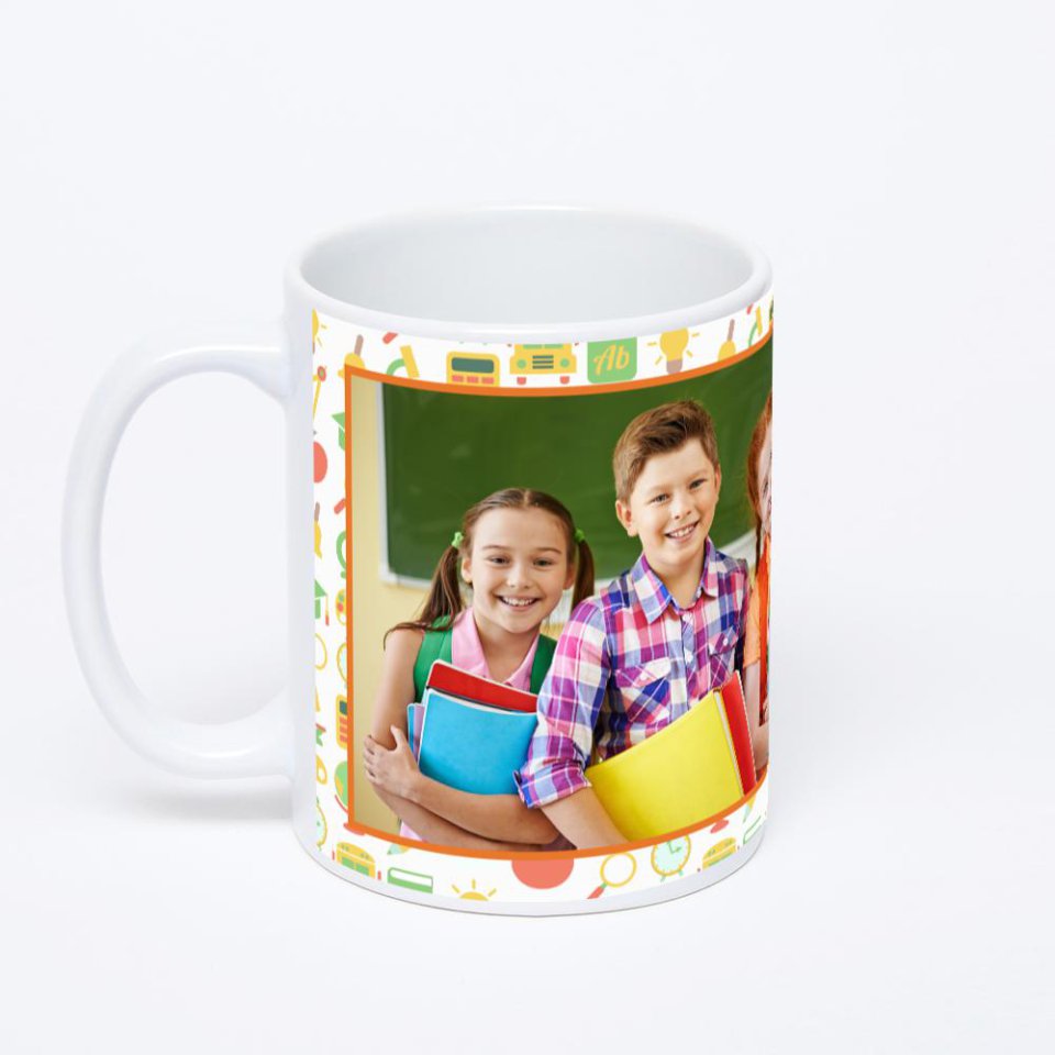 Белая классическая кружка