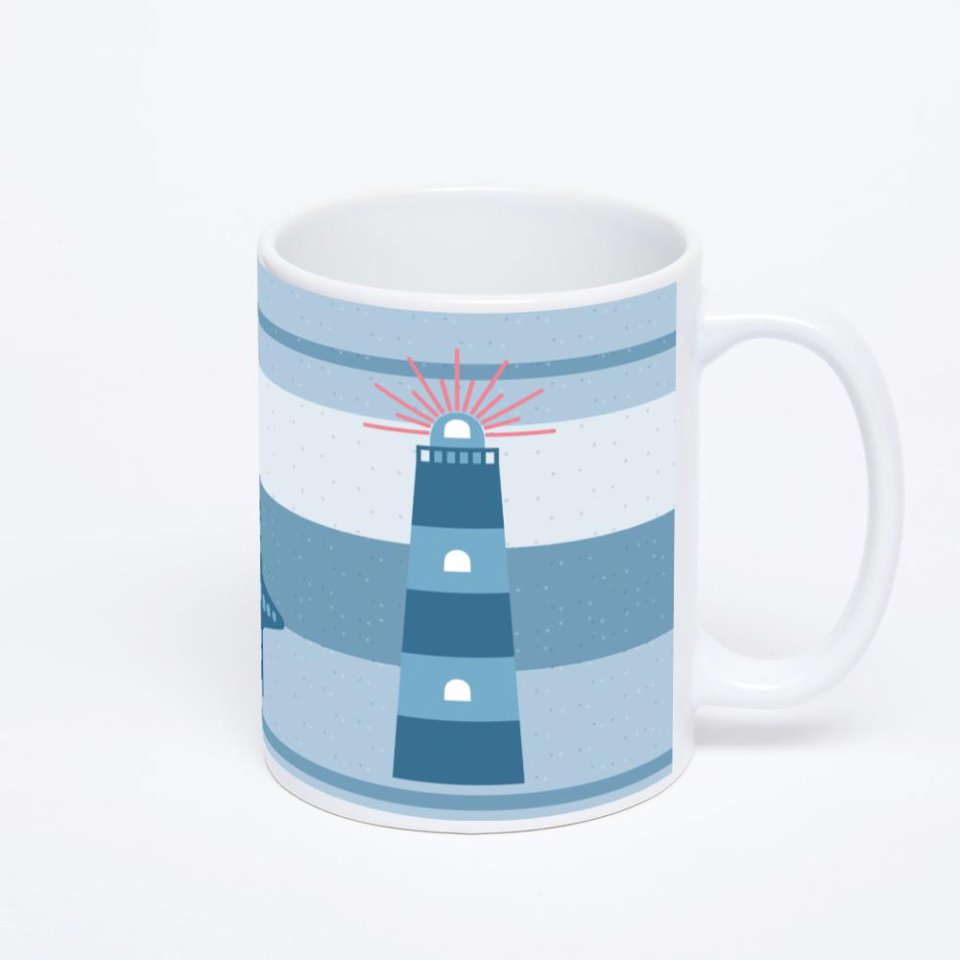 Белая классическая кружка