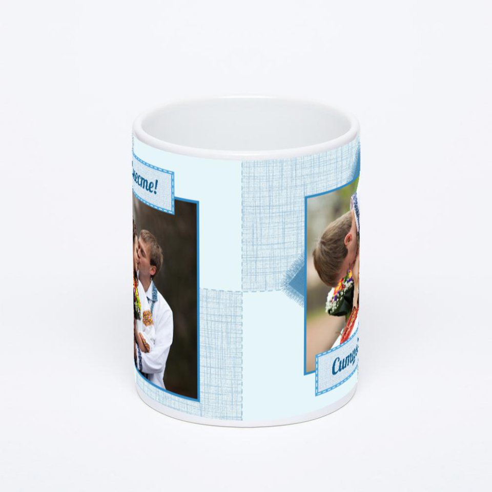 Белая классическая кружка