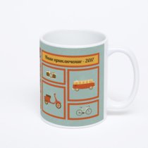 Белая классическая кружка