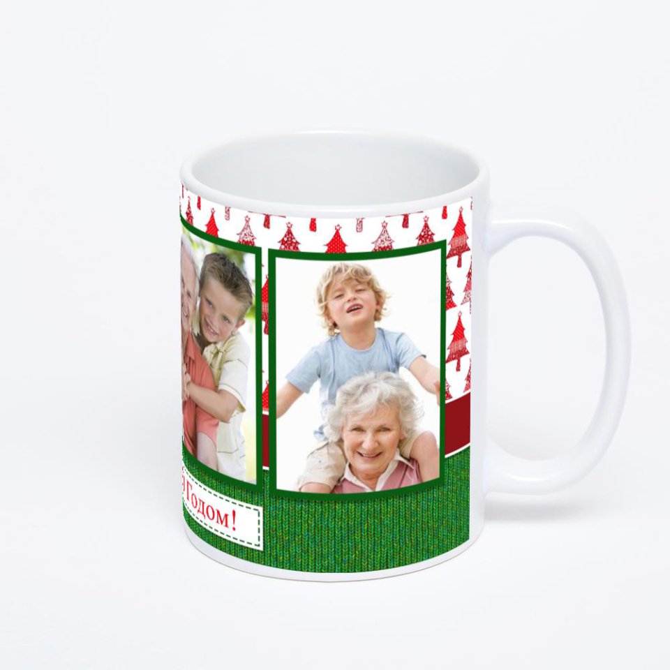 Белая классическая кружка