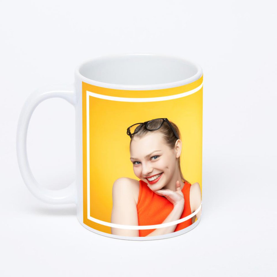 Белая классическая кружка