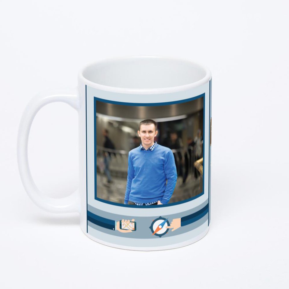 Белая классическая кружка