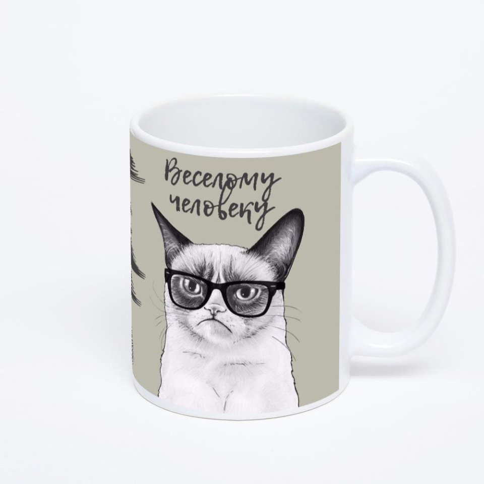 Белая классическая кружка