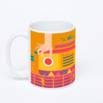 Белая классическая кружка