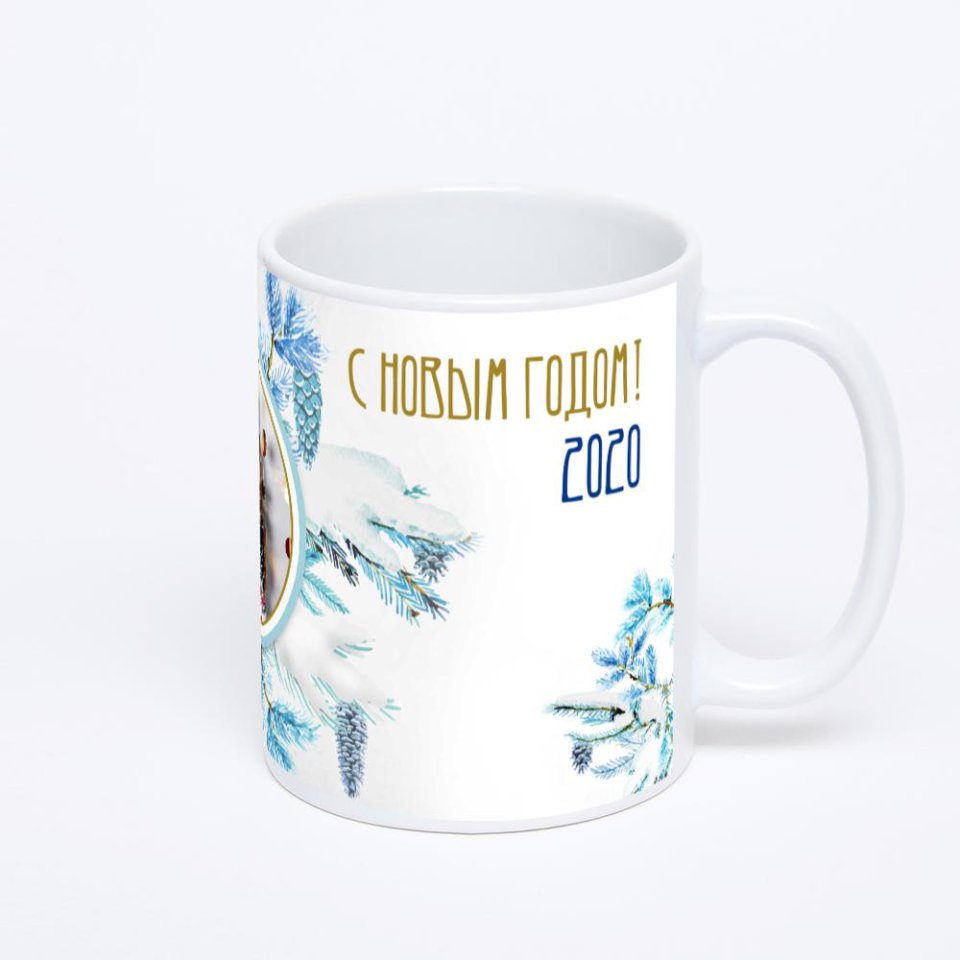 Белая классическая кружка