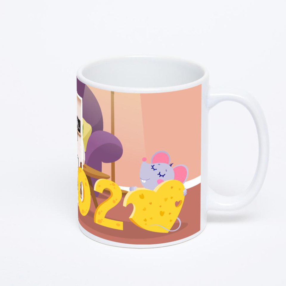 Белая классическая кружка