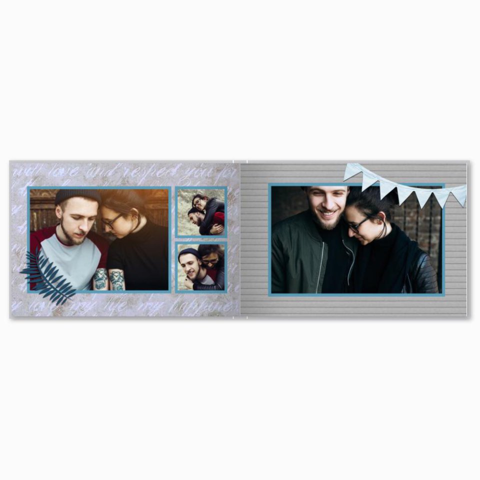 Печать минибука 15х10 см на фотобумаге с загрузкой до 50 фотографий ...