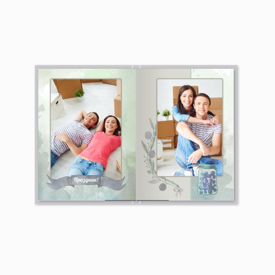 Печать принтбука 15х21 на мелованной бумаге в твёрдой обложке с загрузкой изображений