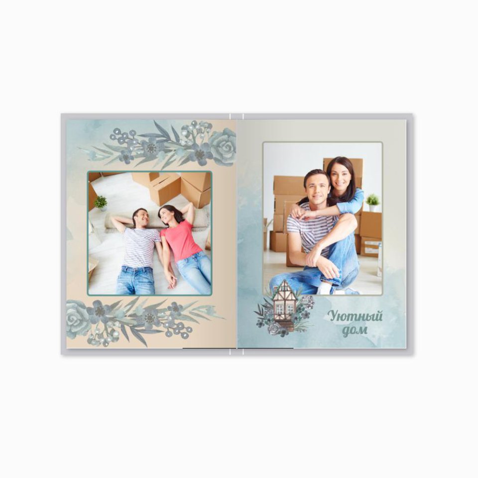 Печать принтбука 15х21 на мелованной бумаге в твёрдой обложке с загрузкой изображений