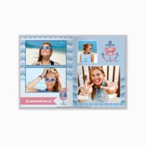 Печать принтбука 15х21 на мелованной бумаге в твёрдой обложке с загрузкой изображений