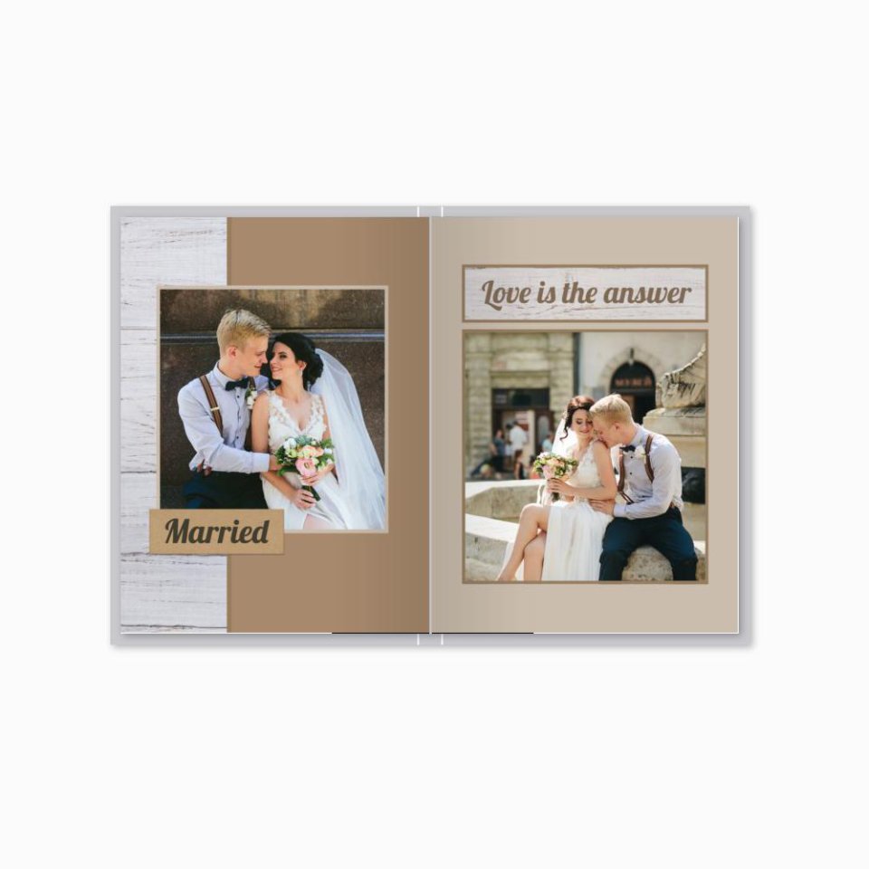 Печать принтбука 15х21 на мелованной бумаге в твёрдой обложке с загрузкой изображений