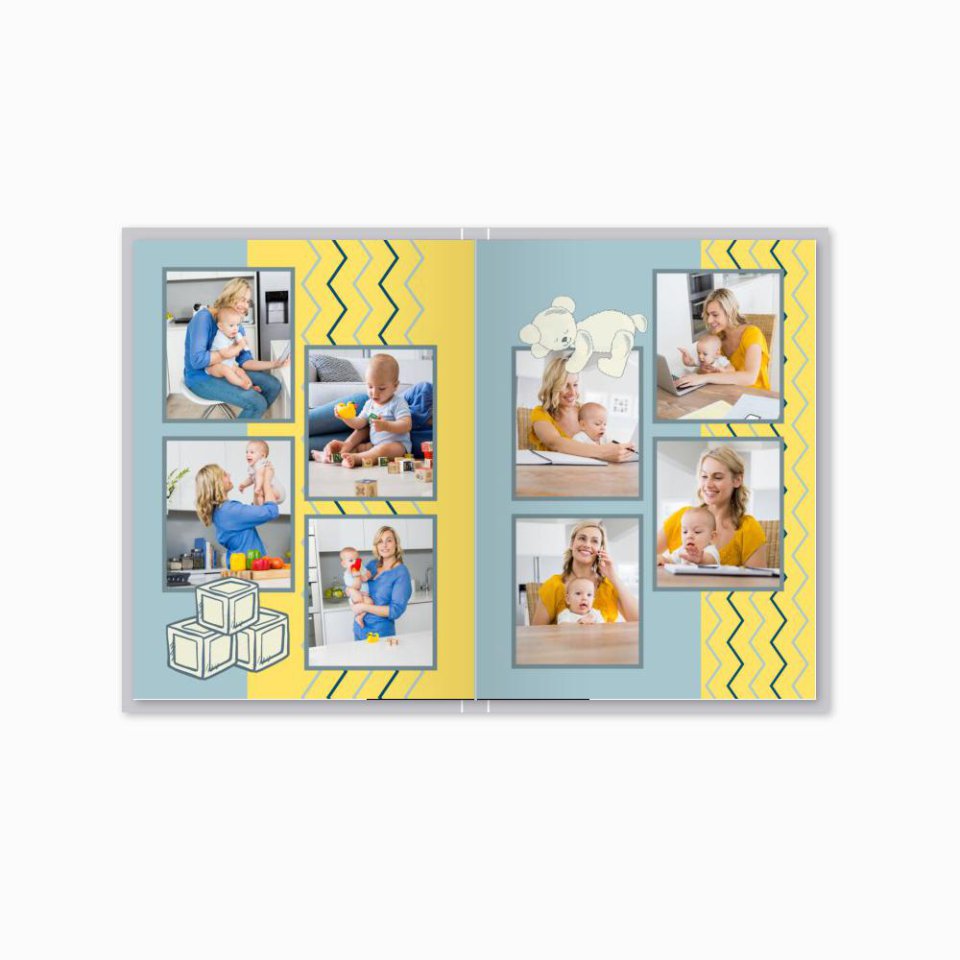 Печать принтбука 15х21 на мелованной бумаге в твёрдой обложке с загрузкой изображений