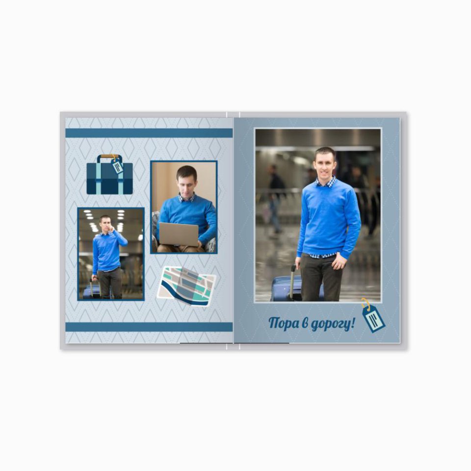 Печать принтбука 15х21 на мелованной бумаге в твёрдой обложке с загрузкой изображений