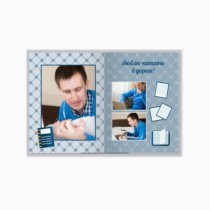 Печать принтбука 15х21 на мелованной бумаге в твёрдой обложке с загрузкой изображений