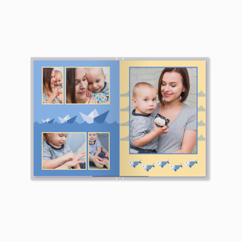 Печать принтбука 15х21 на мелованной бумаге в твёрдой обложке с загрузкой изображений