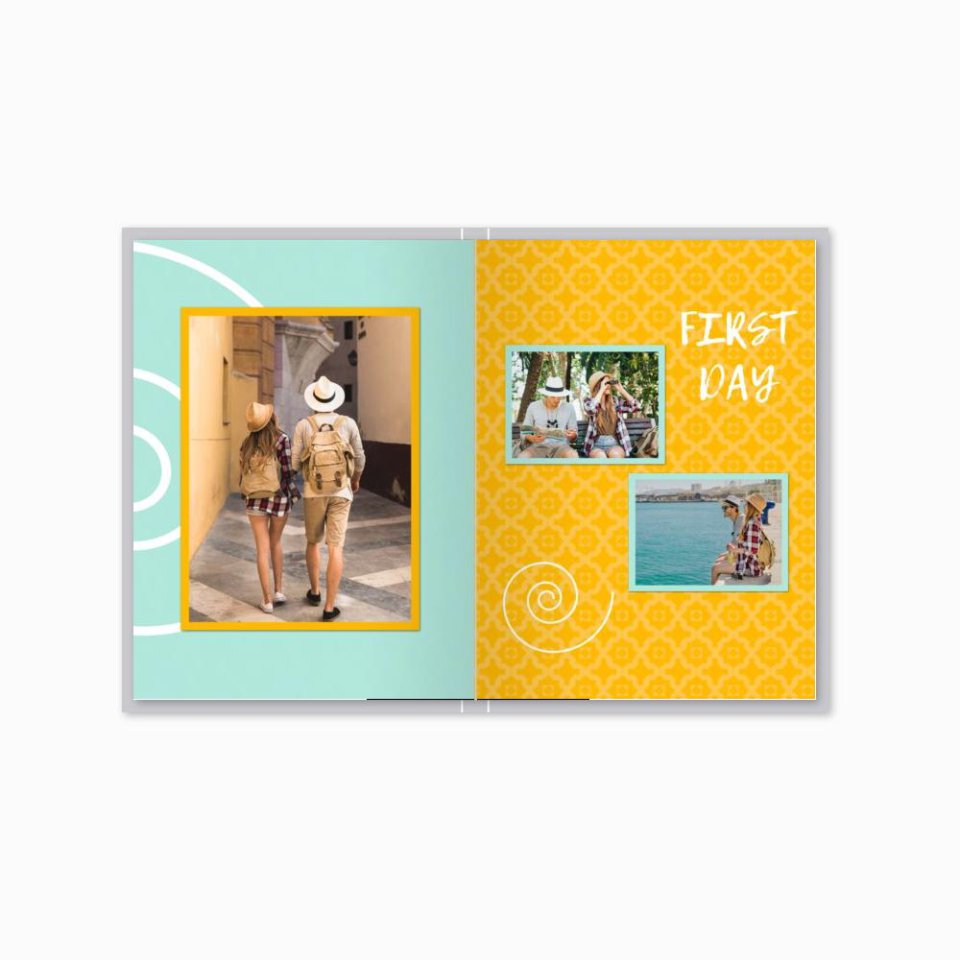 Печать принтбука 15х21 на мелованной бумаге в твёрдой обложке с загрузкой изображений